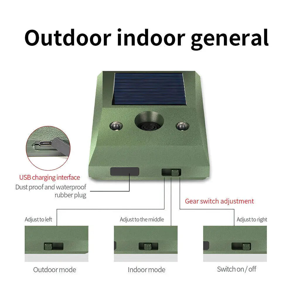 PureExterior™ Solar Ultrasonic Animal Repeller.